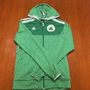 Green Celtics Adidas Zip up Hoodie